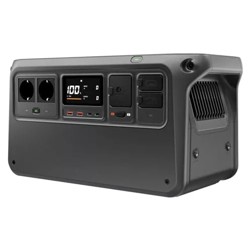 DJI Power 1000 V2 estación de energía portátil, Batería LFP de 1024 WH, Salida de 2600 W, Recarga del 0% al 80% en 37 Minutos, Generador eléctrico para el hogar, Autocaravanas, Sin conexión a la Red