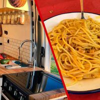 Cocinar en la camper como en casa es posible: solo hace falta ingenio, dos neveras y saber como comprar