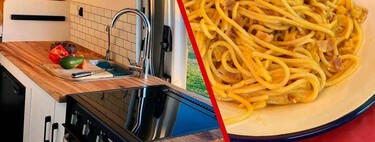 Cocinar en la camper como en casa es posible: solo hace falta ingenio, dos neveras y saber como comprar