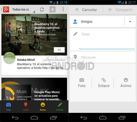Google+ para Android