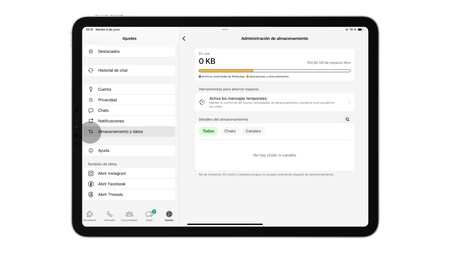 Almacenamiento Whatsapp