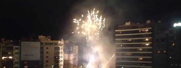 Mascletàs nocturnas en las Hogueras de San Juan, Alicante