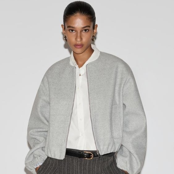 Cazadora bomber paño

