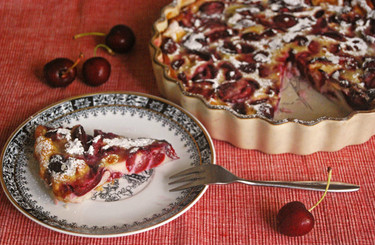 Receta de clafoutis de cerezas sin lactosa
