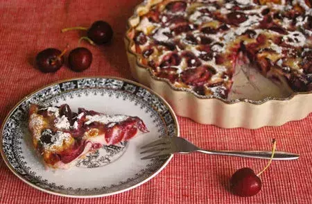 Receta de clafoutis de cerezas sin lactosa