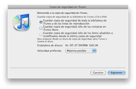 Cómo crear copias de seguridad de iTunes