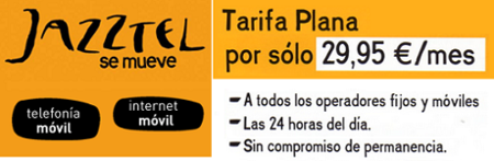 Jazztel móvil lanza "tarifas planas de voz" y mejora su internet móvil