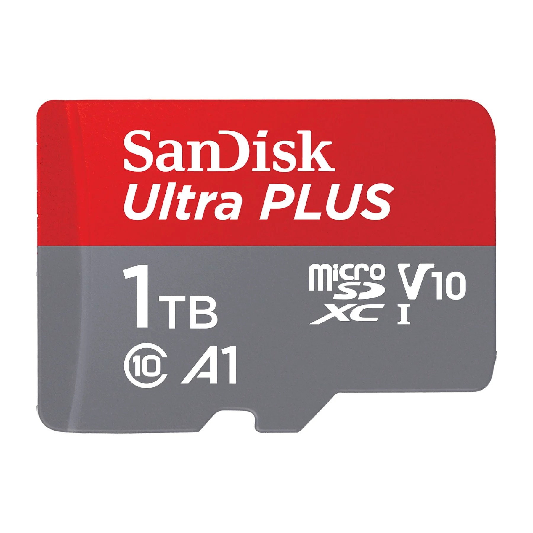 Tarjeta Micro SDXC - SanDisk Ultra PLUS, 1 TB, 160 MB/s, UHS-I, V10, A1, C10, Adaptador SD, Multicolor