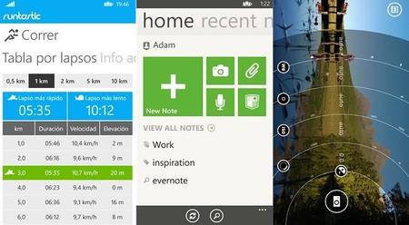 Runtastic, Evernote y Nokia Camera Beta reciben actualizaciones y nuevas funciones