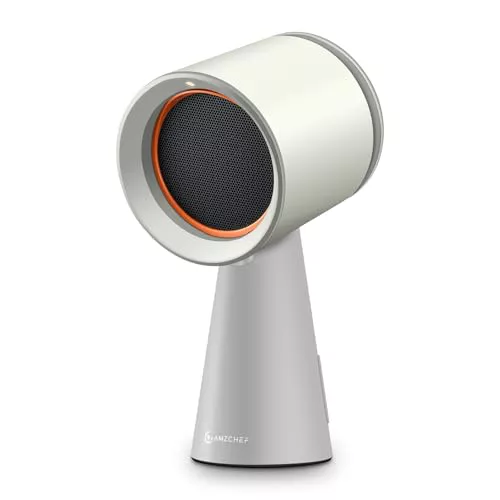 AMZCHEF - Campana extractora portátil con ventilador de 3 velocidades, bajo ruido, succión de 120 m³/h, ventilador de cocina para barbacoa interior, olla caliente, blanco