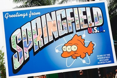 Ought! Mosquis! Creo que hemos llegado al pueblo de Springfield 