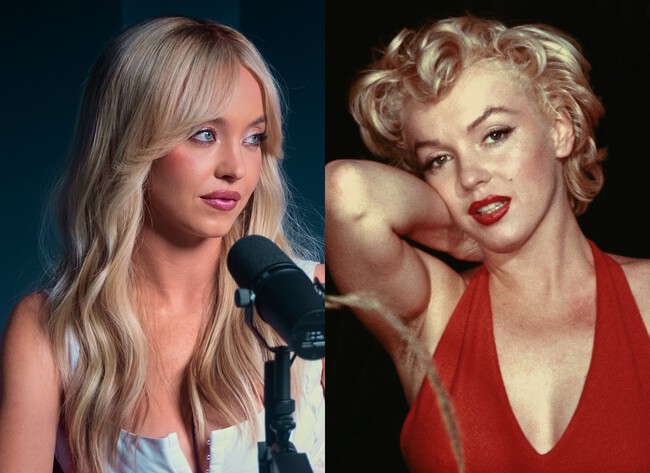 Sydney Sweeney y Marilyn Monroe