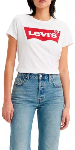 Levi's The Perfect Tee , Large Batwing Logo, Camiseta Mujer