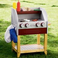 Los pequeños también tienen su barbacoa