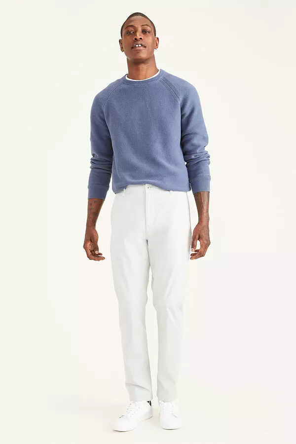 Chino slim color blanco