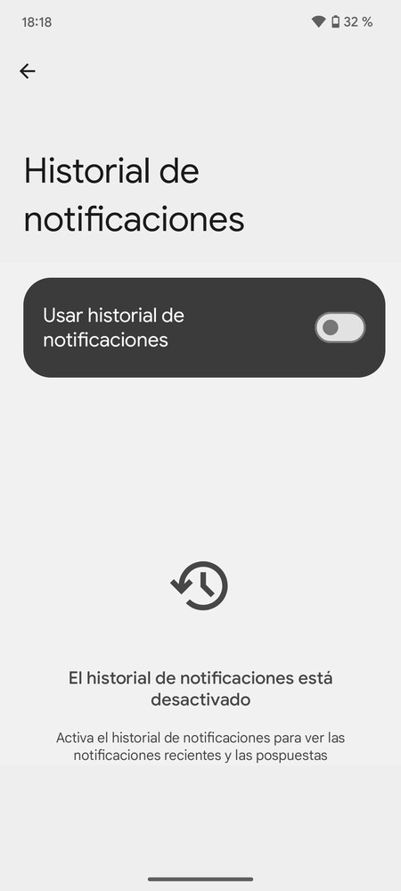 Historial notificaciones