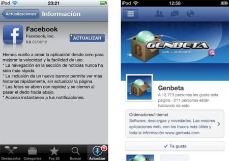 Facebook se rediseña por completo en iOS, llega la versión 5.0