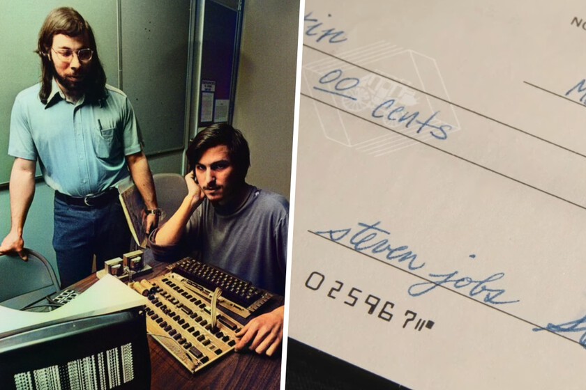Hace 50 años Steve Jobs y Wozniak firmaron a medias un cheque de 500 dólares para diseñar su primer ordenador. Hoy vale más que una mansión