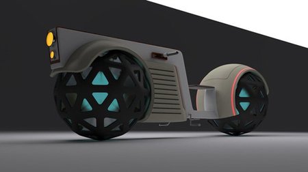 Pandur 2L: una moto con esferas en vez de ruedas