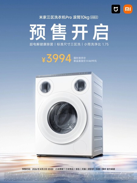 lavadora Xiaomi tres tambores