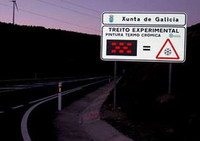 Señalización vial que cambia de color según la temperatura 