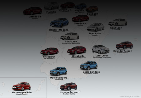 Los andaluces son de Sandero, los letones de Qashqai. ¿Qué coches preferimos españoles y europeos?