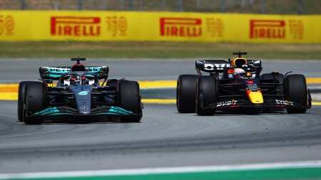 Russell Verstappen Espana F1 2022