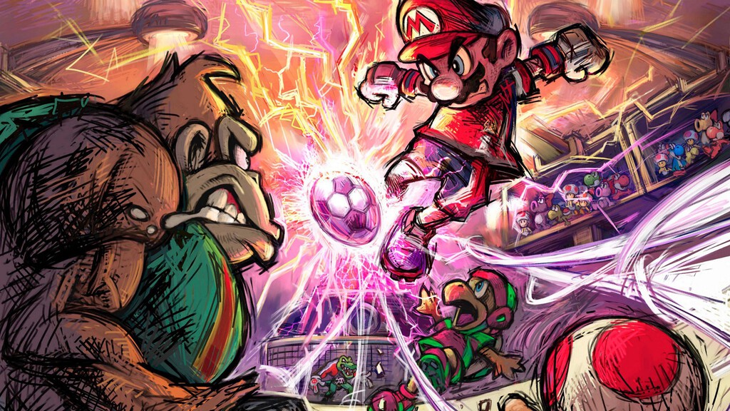 A Nintendo le faltaron pelotas para promocionar Super Mario Strikers con este sugerente cartel A Nintendo le faltaron pelotas para promocionar Super Mario Strikers con este sugerente cartel