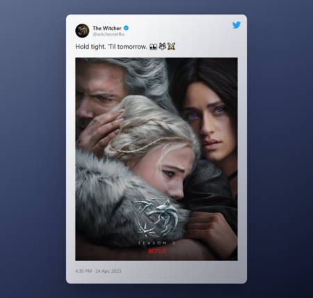 Tweet By The Witcher