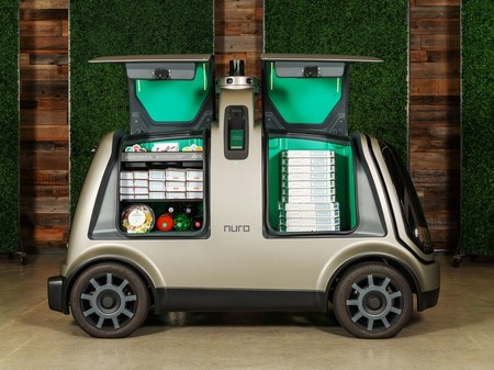 Este coche autónomo y eléctrico promete entregar pizzas en Houston a finales de año, al estilo 'Black Mirror'