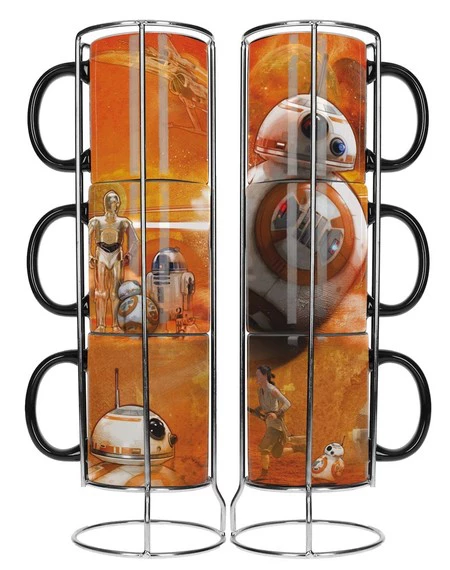 ¿Fan de Star Wars? Este set de 3 tazas apilables del droide BB8 ahora cuestan 9,99 euros