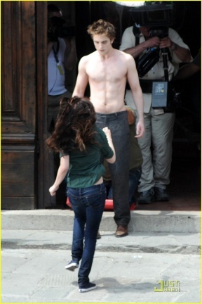 Robert Pattinson y Kristen Stewart ruedan 'Luna Nueva' en Italia
