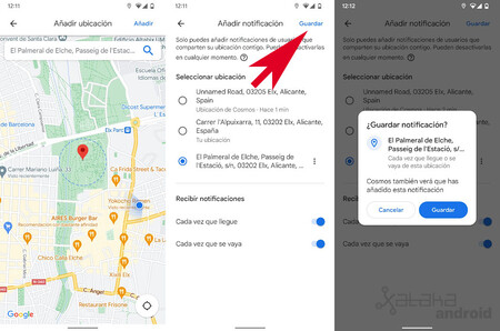 Google Maps Compartir Ubicación Notificación