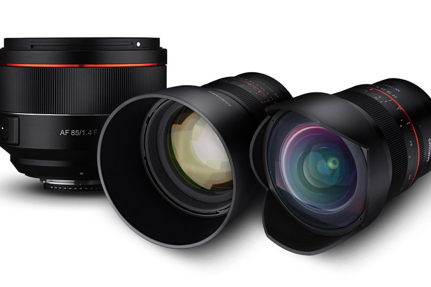 Samyang MF 14mm F2.8 Z, MF 85mm F1.4 Z y AF 14 mm ƒ2.8 F para