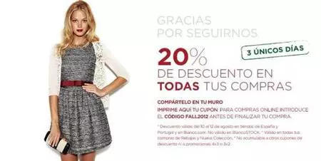 Blanco te da un descuento adicional ¡sólo 3 días!