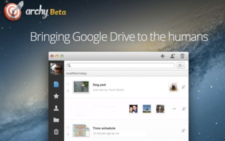 Archy, sencilla y elegante solución para gestionar Google Drive y Docs desde Mac