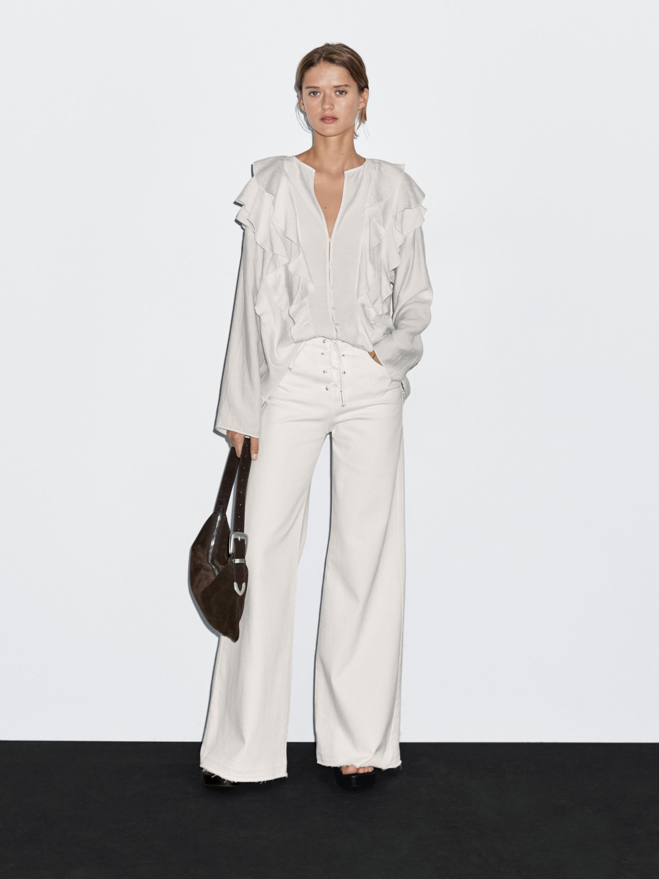 Blusa con volantes 