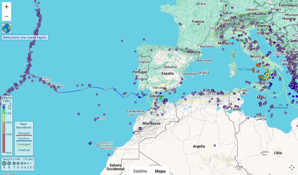 El Google Maps de los terremotos: 5,4 millones de seísmos reunidos en un mapa interactivo en 3D