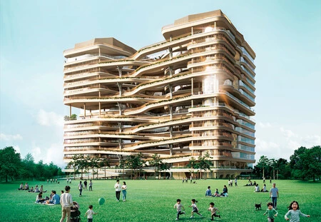 Edificio de oficinas de Hana Financial Group en Incheon
