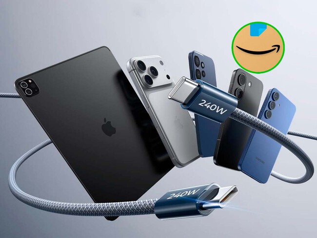 Oferta Set 2 Cables Lisen Cable Usb C 240w