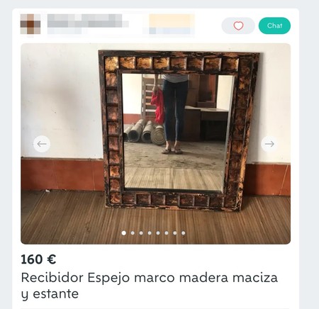 Window Y Recibidor Espejo Marco Madera Maciza Y Estante De Segunda Mano Por 160 Eur En A Laracha En Wallapop