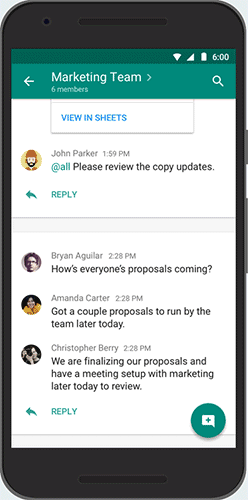 ハングアウト チャット