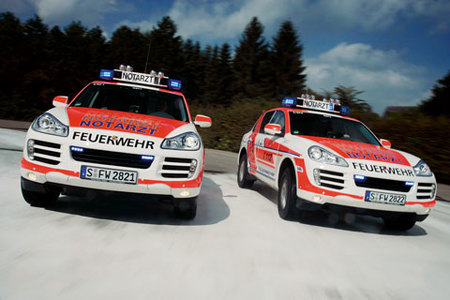 Porsche Cayenne Emergency Medical Vehicle para los bomberos de Stuttgart