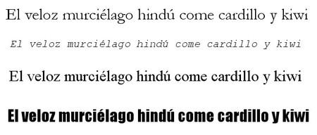 Fuentes tipográficas