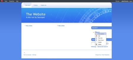 Sauropol, otra herramienta para crear nuestras páginas web