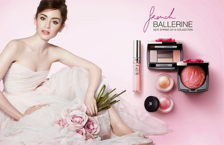 Pero qué linda Lily Collins en la primera imagen de Lancôme