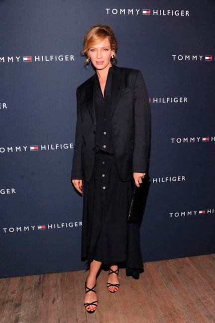 Nacimiento a la vista de la nena de Uma Thurman