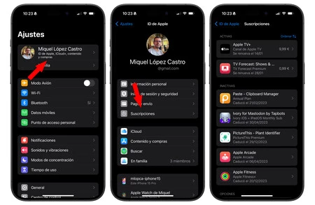 iPhoneのサブスクリプション