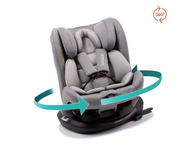 Babyauto
Silla de coche Babyauto G 0+123 Isofix top tether giratoria 360º sistema dual de instalacion giroto gris