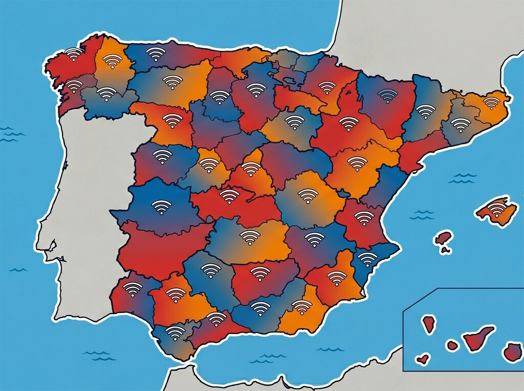 Las principales telecos de cada provincia de España, en un mapa que dice mucho de quién tiene la mejor cobertura